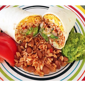 Mexican Food:  Burrito From - "Cilantro"