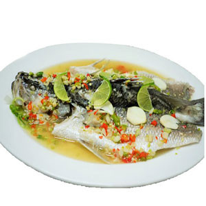 Chinese Food:  Thai Fried Pomfret With Hot Sauce From - "4 Seasons"