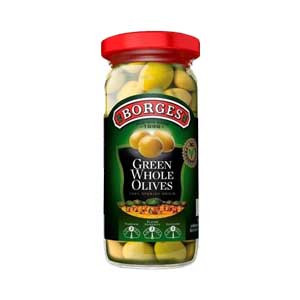 Groceries  - Canned Fruits & Sweets - Borges Green Whole Olives 350 gm