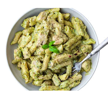 Pesto Chicken Pasta From The Chocolate Room