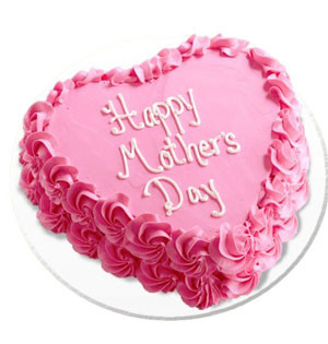 Yummy Yummy's Mother's Day Vanilla Heart Shape Cake