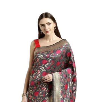 Silk Sharee -  Printed Silk Sharee With Blouse Piece19