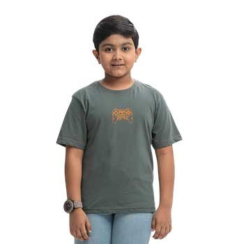 Kids T-shirt - Blue Jersey Short Sleeve T-shirt