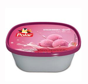 Fast Food - Polar Strawberry Ice Cream - 1 Ltr