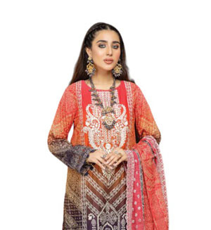 Pakistani Suits - Adans Libas Bandhani Chapter Stitched 3pcs