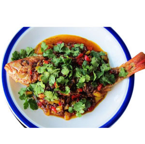 Fried Whole Fish with Three Flavored Sauce From Thai Signatures