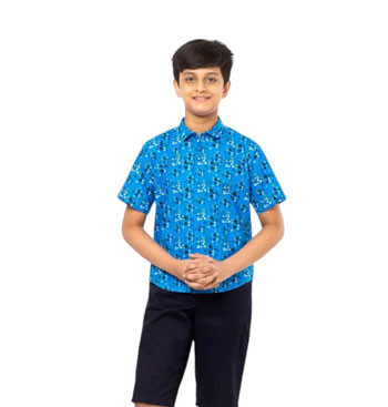 Boy Kids - Blue Cotton Shirt