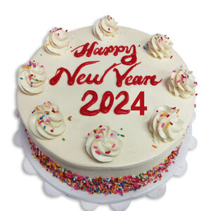 New Year Vanilla 2024 Cake - 2.2LB