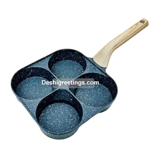 Frying Pans - 4 Part Non Stick Egg Pancake Burger Patty Frying Pan EB21335