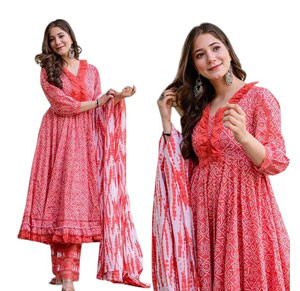 Salwar Kameez - Readymade 3 Piece Gown ( F )