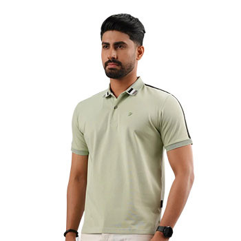 Cotton and filament blend polo Shirt For Men - 01