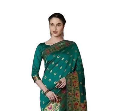 Silk Sharee -  Printed Silk Sharee With Blouse Piece11