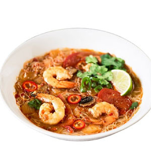 Tom Yum Soup with Noodle Prawn From Thai Signatures
