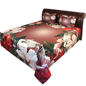 Digital Elegance: Exquisite Printed Bed Sheet Collection