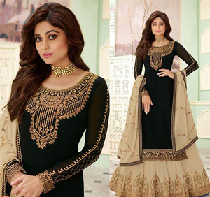 Shamita Shetty Sharara Suit