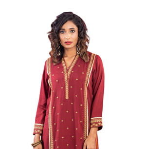 Ladies Kurti- Maroon