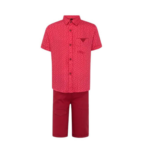 Toddler Boy -  Watermelon Printed Linen Shirt Pant Set