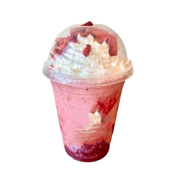 Strawberry Cheesecake Frappe From Coffee World