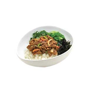Korean Food: Rice Topped with Beef Bulgogi  - Koreana Restaurant