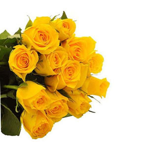 Sunny Splendor: Yellow Thai Roses Bouquet