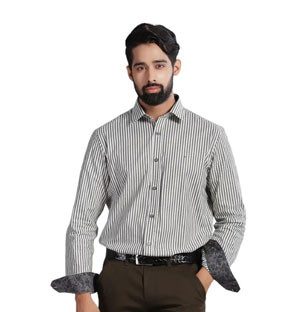 Formal Shirts - Stripe Men's Formal Shirt-01