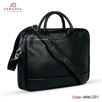 Official And Laptop Bag: Armadea Carry Document And Laptop Bag Black - ARM-291