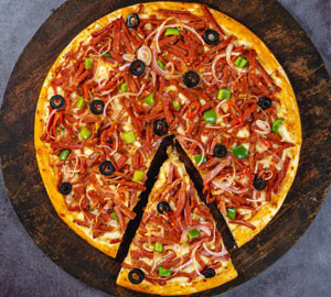 BBQ Meat Machine Pizza From Pizzaburg