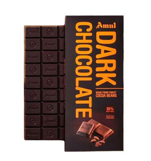 Groceries - Imported Candy - Amul Dark Chocolate Bar 125 gm
