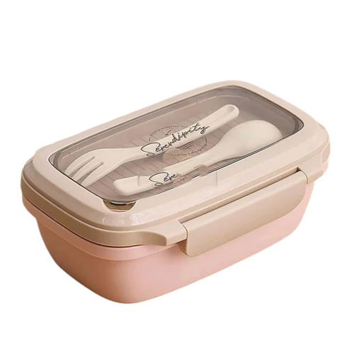 Tiffin Box - 1000ml Airtight Tiffin Box Food Container with Spoons