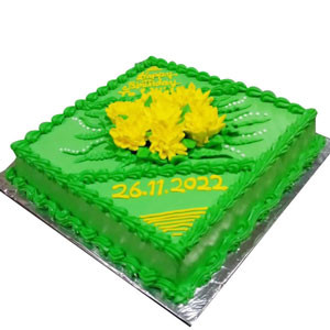 Brazil Flag Vanilla Cake From Yummy Yummy