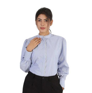 Women Top  -  Semi Formal Micro Stripe Top