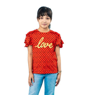 Girls T-Shirt- Red