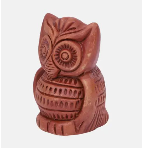 Pottery Showpiece  -  Clay Small Owl