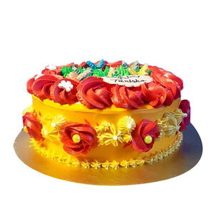 Decadent Delight: Irresistible 3 LB Vanilla Round Cake