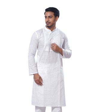 Short Panjabi - Festival White Color Panjabi