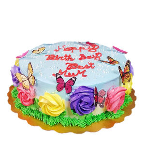Indulge in Delight: Heavenly Vanilla Round Cake - 3 LB of Pure Bliss, Perfect for Celebrations and Sweet Moments