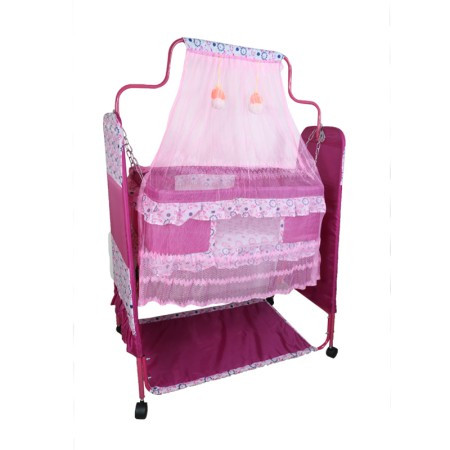 New Born Baby Dolna With Mosquito Net- Pink