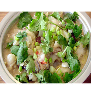 Chinese Food:  Fish - SLICED FISH WITH MUSHROOM  From - "XinXian"