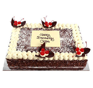 Indulge in our Black Forest Square Cake by Well Food