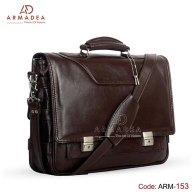 Official And Laptop Bag: Armadea Smart 2 Lock New Laptop And Official Bag Chocolate - ARM-153