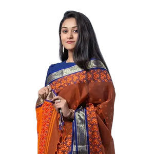 Women's Sharee - Cotton women’s sharee features Block-Print