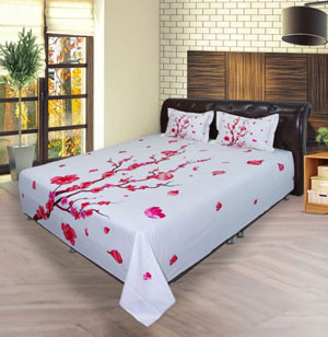 Bed Sheet - Bed Sheet Red Tree RTP