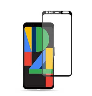 MOCOLO Silk Print Full Coverage 9H Tempered Glass Film Screen Protector for Google Pixel 4/4 XL