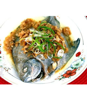 Chinese Food: Fish - THAI STEAMED POMFRET  From - "XinXian"