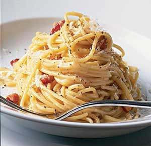 Spaghetti Carbonara : A Backyard Kitchen Delight