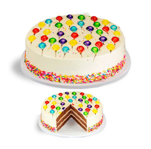 Whimsical Delight: King's Balloon Piping Jelly Cake