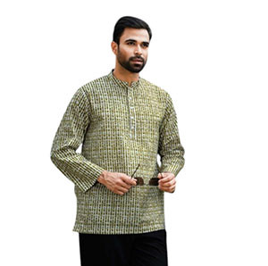 Multi color printed cotton full sleeve gents Fatua.