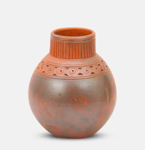 Pottery Showpiece  -  Clay Flower Vase