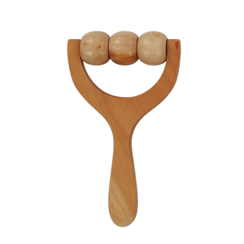 Ceramic Showpiece  - Three Ball Mahogany Wood Body Massager