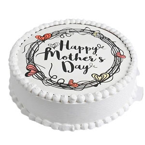 Indulge Mom with Yummy Yummy's Vanilla Round Cake this Mother's Day